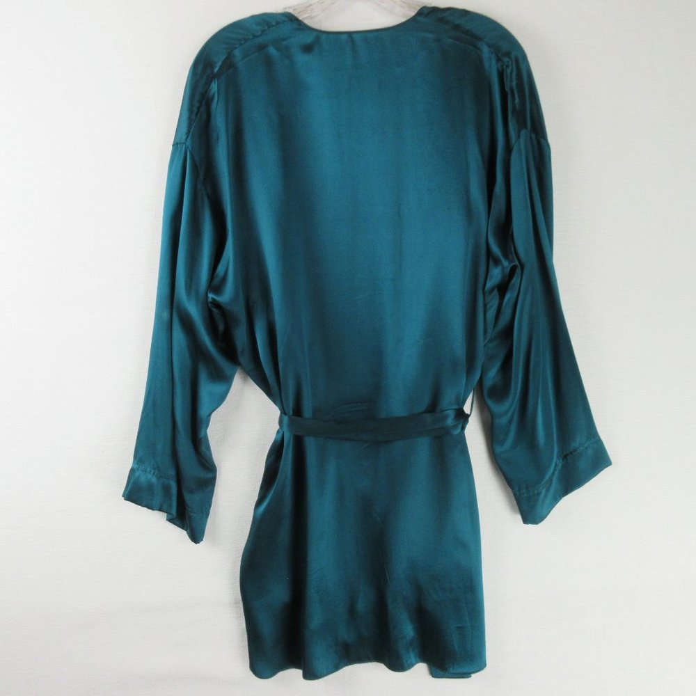 Victoria's Secret Teal Robe Size OS Gold Label - Picture 2 of 11